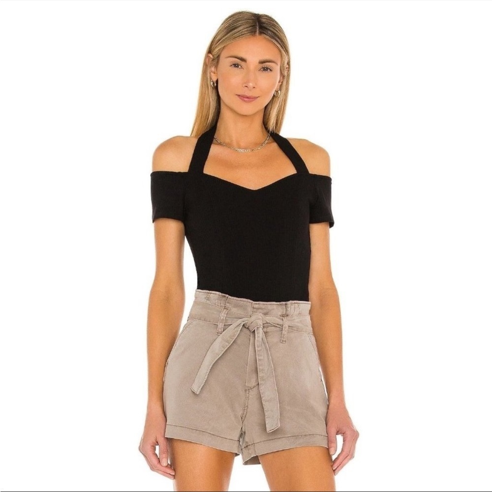 Paige Anemone off the shoulder halter bodysuit